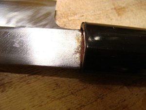  The Japanese kitchen knives are way easier to get rusted than western kitchen knives