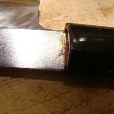 The Japanese kitchen knives are way easier to get rusted than western kitchen knives